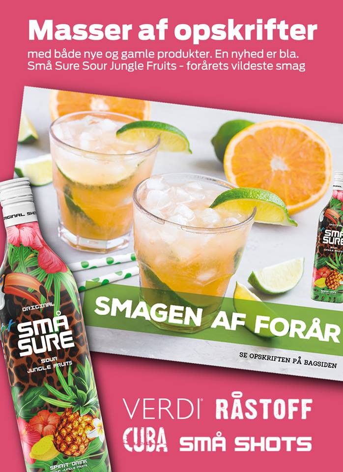 Smagen af forår med drinksopskrifter med både VERDI, RÅSTOFF, SMÅ Shots og CUBA Vodka.